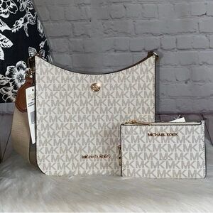 Michael Kors BRILEY Xbody/JET SET TRAVEL Coin Pouch 2pc Set